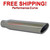Stainless Steel Rolled Truck Exhaust Tip - 2.5" Inlet - 3.5" Outlet - 18" Long Stainless Steel Rolled Truck Exhaust Tip - 2.5" Inlet - 3.5" Outlet - 18" Long