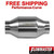 2.25" Flowmaster Catalytic Converter High Flow Stainless Metallic 200 Cell 20001
