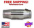 3" Thunderbolt Catalytic Converter High Flow T409 Stainless Steel - Rear O2 Nut
