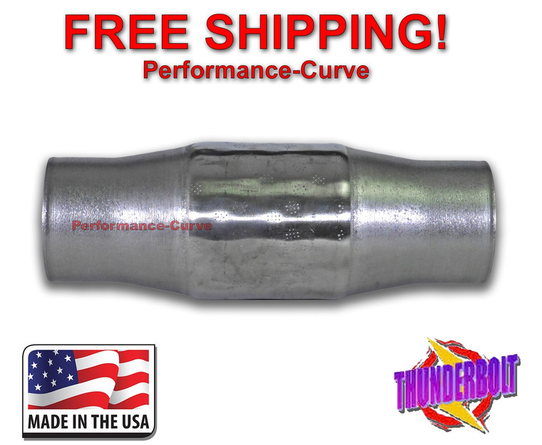 3" Thunderbolt Metallic Catalytic Converter High Flow Stainless Steel - 300 Cell