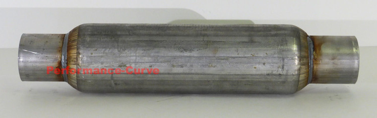 2.25" Glass Pack Muffler - FULL BOAR - 3.5" Diameter - 12" Body