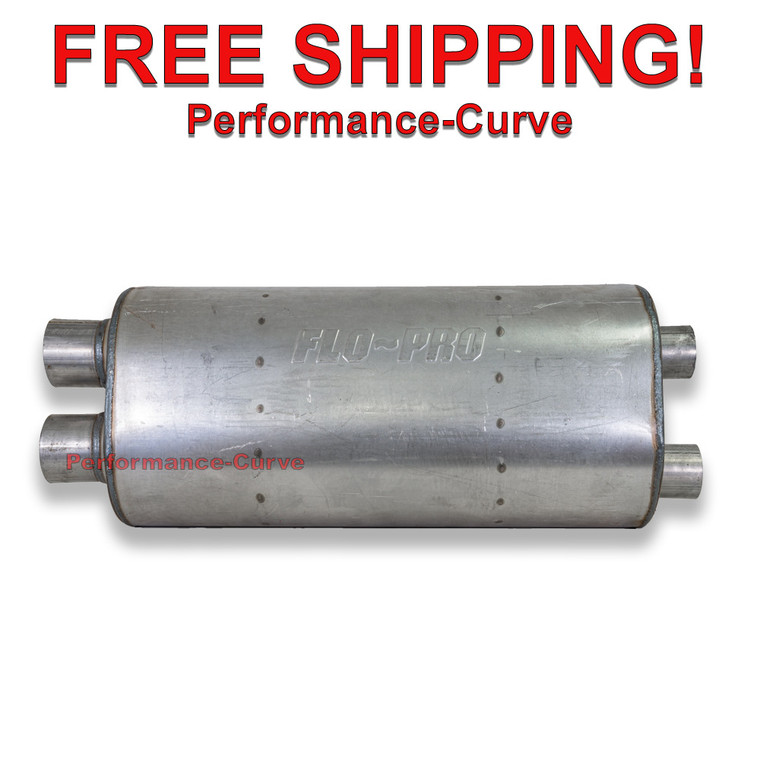 Heavy Duty Truck Muffler Dual 3" / Dual 2.5" - FLO-PRO 2504 - Aftermarket duals