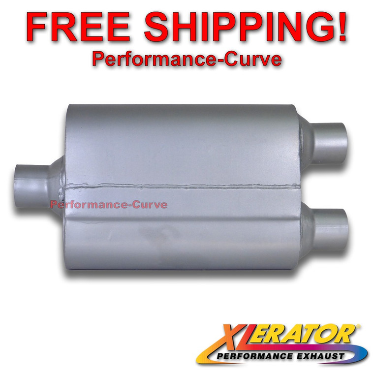 2.25" Single / Dual - Performance 2 Chamber Exhaust Muffler - Xlerator VX VX4422