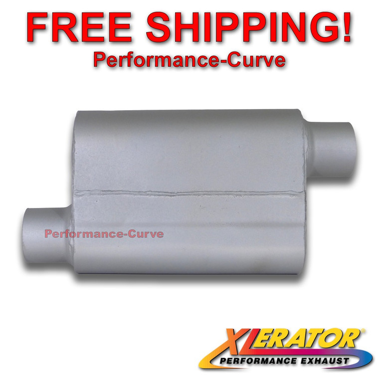 3" Offset / Offset - Performance 2 Chamber Muffler - Xlerator VX Series - VX3043