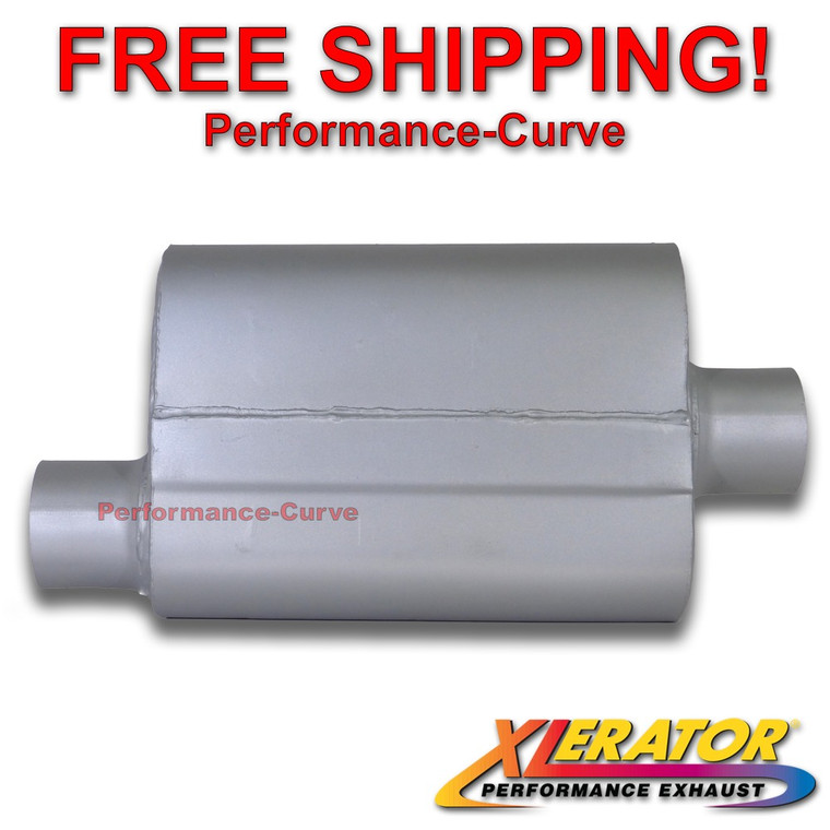 3" Offset / Center - Performance 2 Chamber Muffler - Xlerator VX Series - VX3041