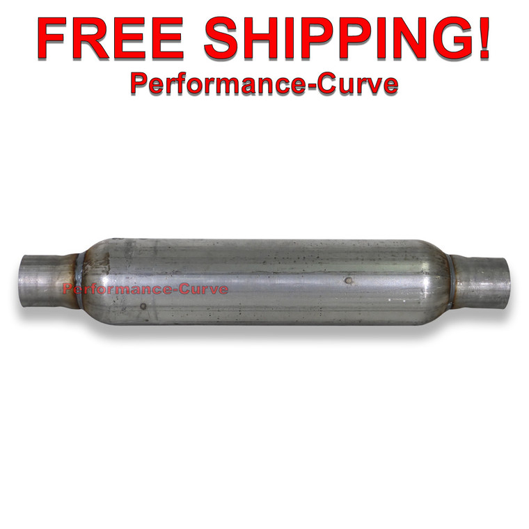 2.25" Turbo Tube Muffler / Resonator - Full Boar Jones Exhaust 18" Body ATT18S5