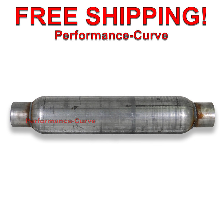 2.5" Turbo Tube Muffler / Resonator - Full Boar Jones Exhaust - 18" Body - ATT18S8