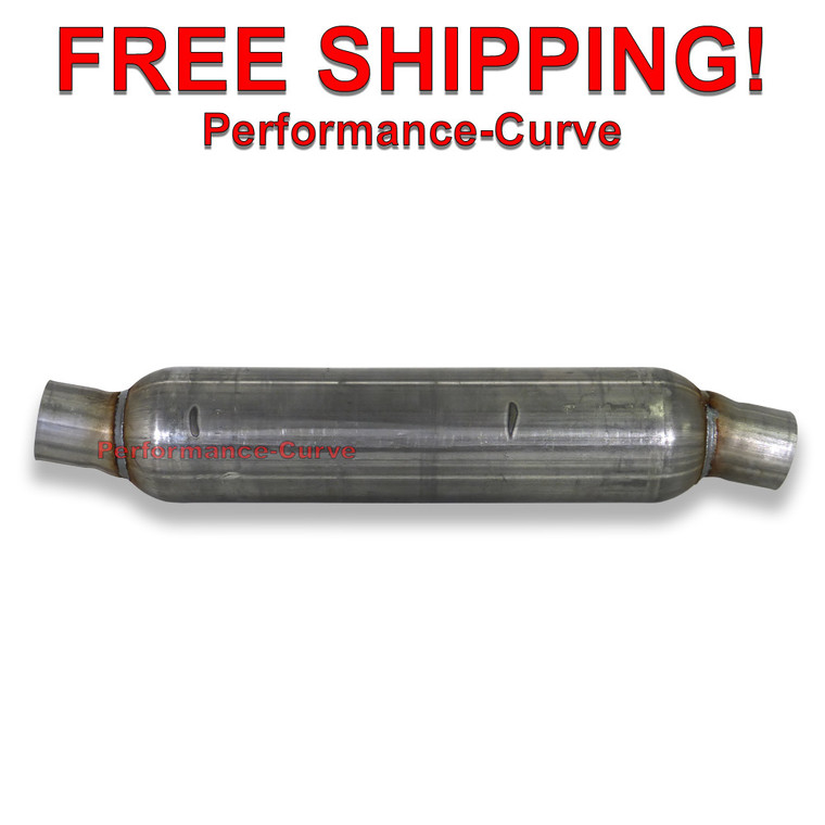 2.25" Turbo Tube Muffler / Resonator - Full Boar Jones Exhaust - Offset - ATT18M-5