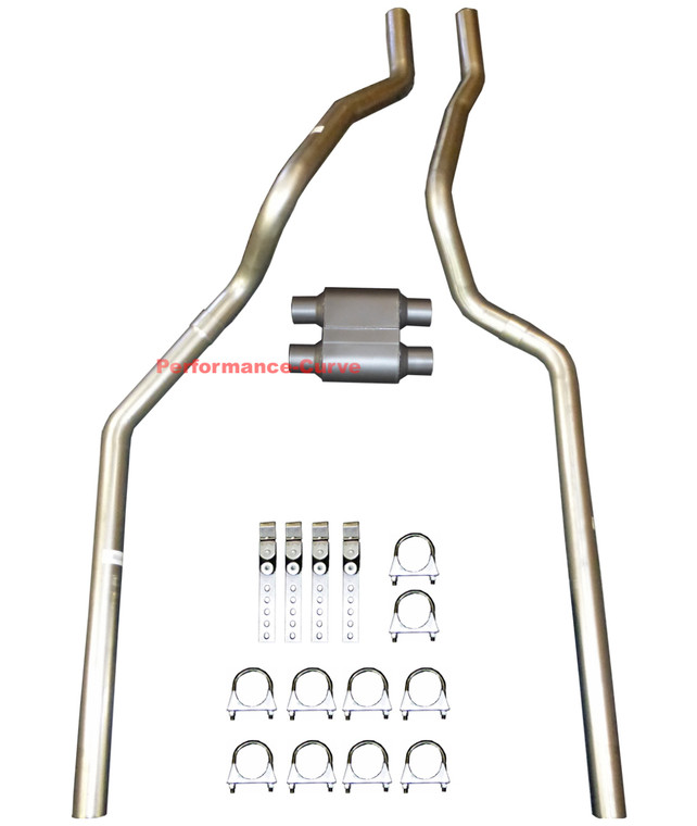01-06 Chevrolet GMC Truck 6.0L 8.1L Mandrel Dual Exhaust w/ Single Chamber