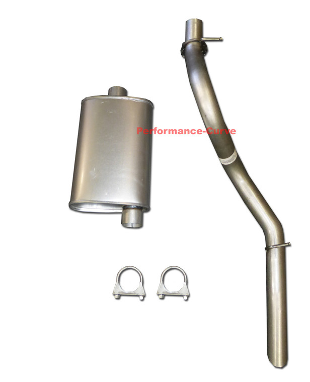 1997 - 2000 Jeep Wrangler Performance Exhaust w/ Full Boar Turbo Muffler