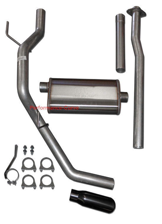 3" Cat-back Exhaust Fits 09-14 Ford F150 4.6 5.0 5.4 w/ 22" MagnaFlow Muffler - Black Tip