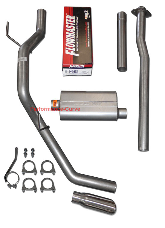 3" Cat-back Exhaust Fits 09-14 Ford F150 4.6 5.0 5.4 w/ Flowmaster 50 Delta Flow - Polished Tip