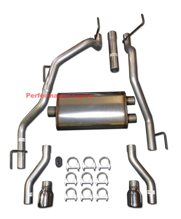 Performance Cat-Back Dual Exhaust Fits 09-22 Dodge RAM 5.7 - 22" MaxFlow Muffler - Polished Tips