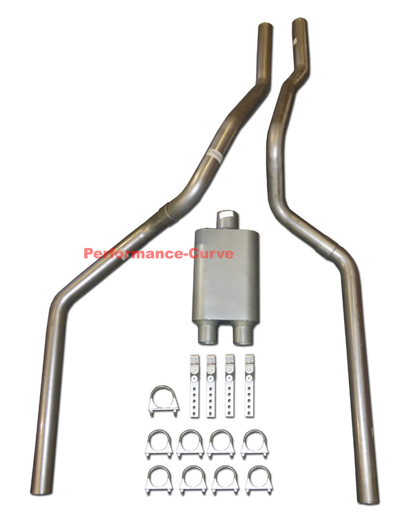 88-93 Chevrolet GMC Truck 4.3 5.0 5.7 Dual Exhaust Mandrel w/ 2 Chamber Muffler