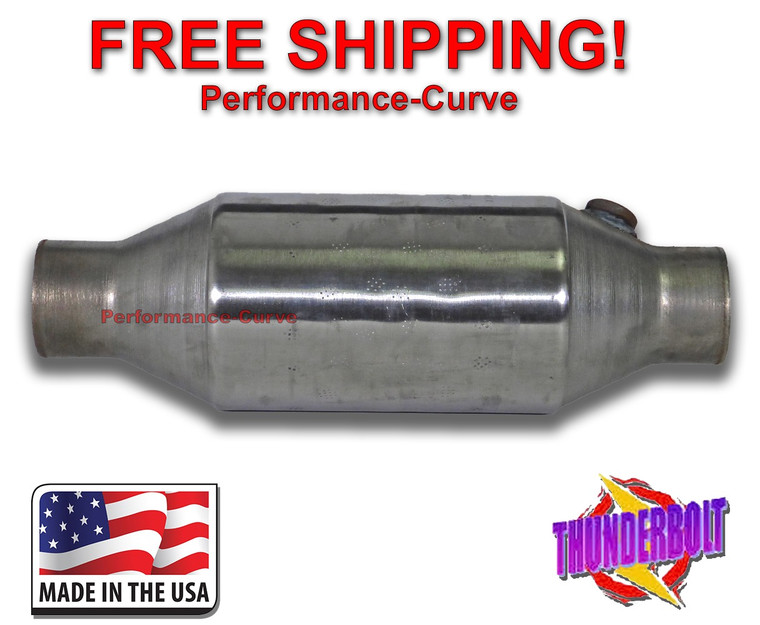 2" Thunderbolt Heavy Load High Flow Exhaust Catalytic Converter Rear O2