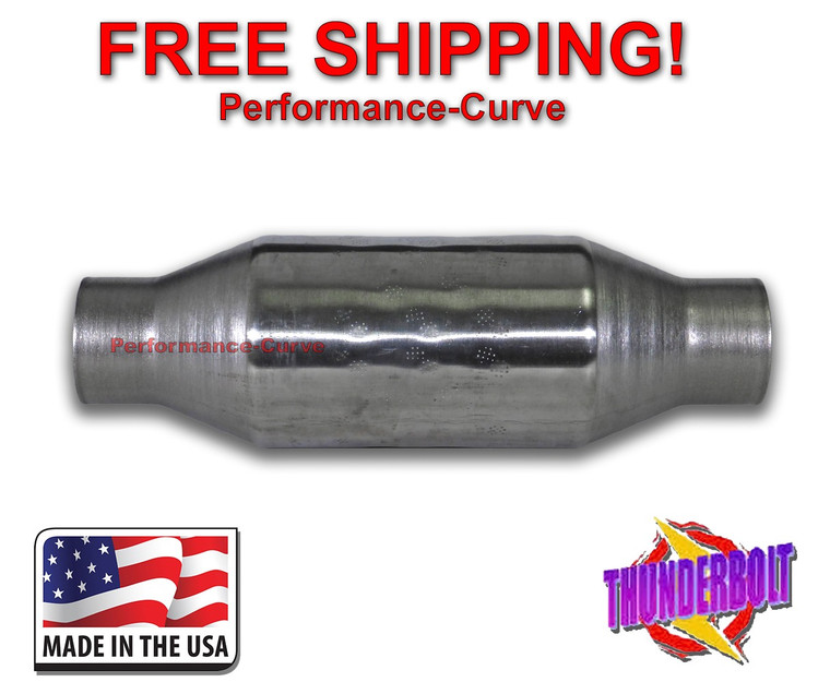 2.25" Thunderbolt Exhaust Catalytic Converter OBDII Heavy Load Late Models - 435225