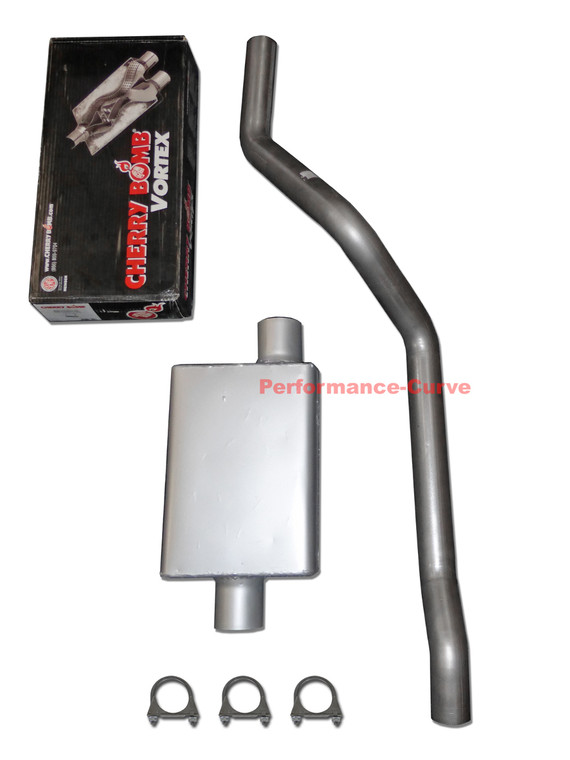 84 - 01 Jeep Cherokee 4.0 Performance Exhaust w/ Cherry Bomb Vortex Muffler