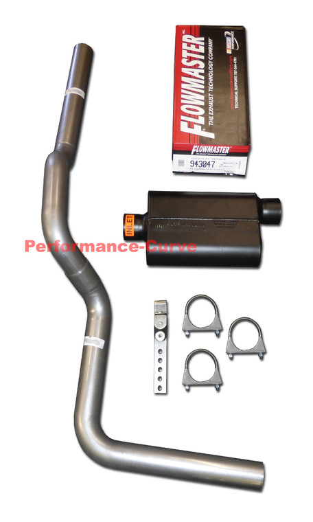 Fits 1999 - 2013 GMC Sierra 1500 4.8 Mandrel Bent Exhaust w/ Flowmaster Super 44