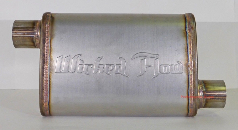 Wicked Flow Max High Performance Racing Muffler - 2.5" - WF-SS212