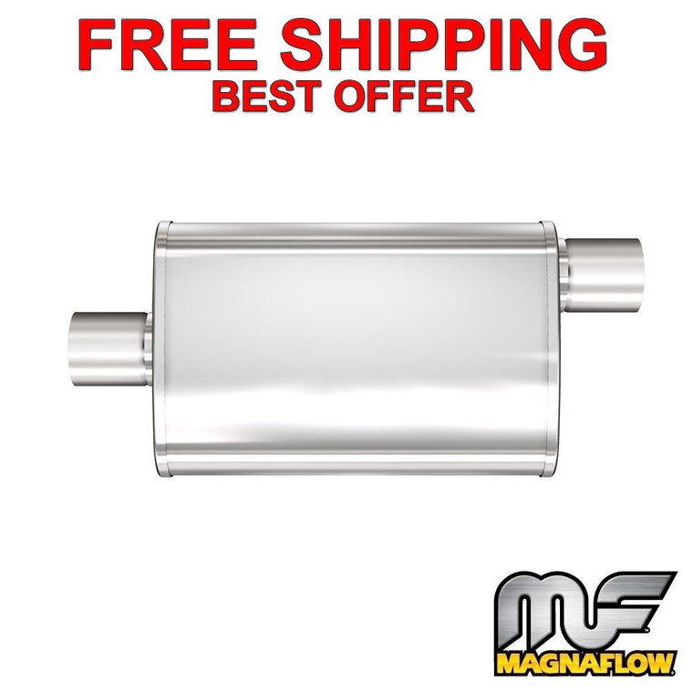 MagnaFlow XL - 3 Chamber Stainless Steel Turbo Muffler - 3" C/O - 18" Body 13259