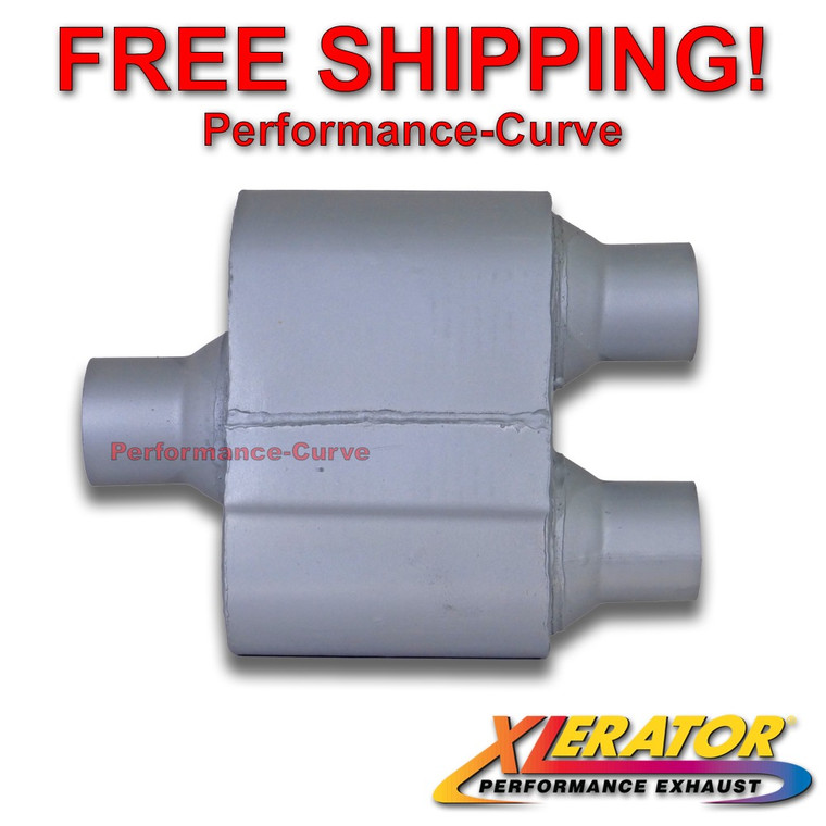 One Chamber Performance Exhaust Race Muffler 2.5" Center / 2.25" Dual - VR7425