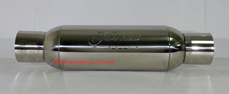 T&J Jones Exhaust Turbine Muffler - 304 Stainless Steel - 4