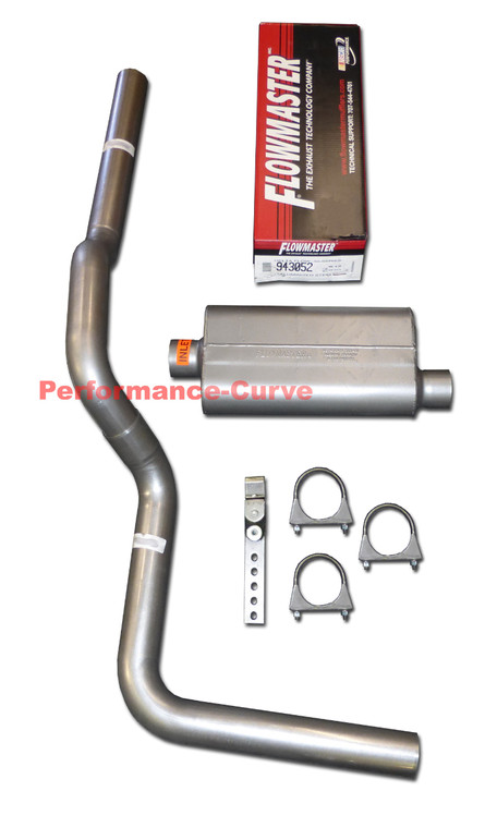 Fits 88-06 Chevy Silverado Mandrel Bent Exhaust w/ Flowmaster 50 Series Muffler