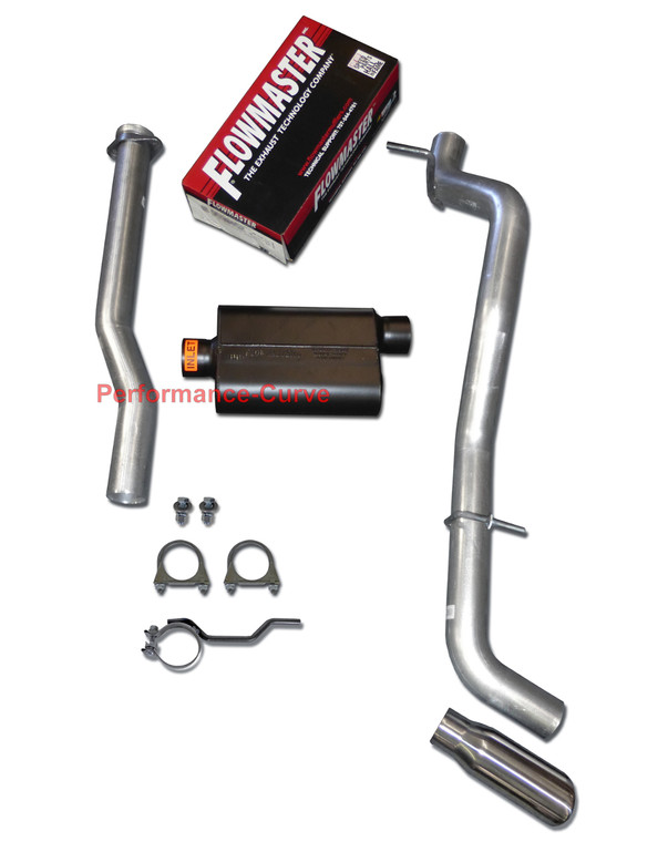 04 - 12 Chevrolet Colorado GMC Canyon Mandrel Exhaust Kit w/ Flowmaster Super 44 - Polished Tip