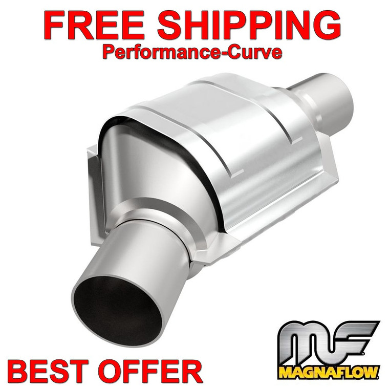 MagnaFlow Exhaust 2.5" Angled Offset / Center Catalytic Converter OBDII 99176HM