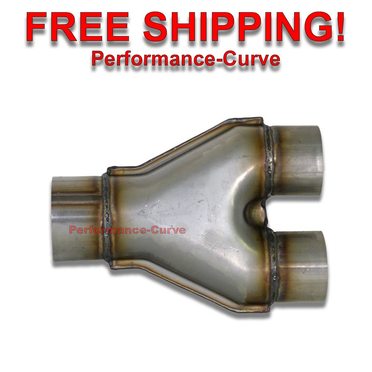 3" / 2.5" Y Pipe 409 Stainless Steel Universal Custom Exhaust SU6-4SS