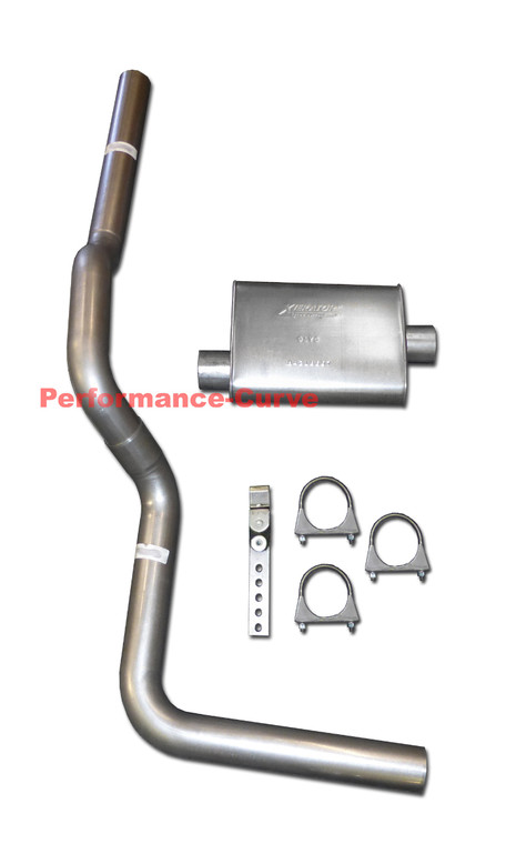 Fits 88-06 GMC Sierra 1500 Mandrel Bent Exhaust w/ Big Max Turbo Muffler