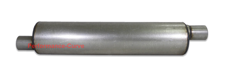 Thunder-Pro Truck Muffler - 6" Round - 26" Body - 2.5" Offset / Offset - TB4010