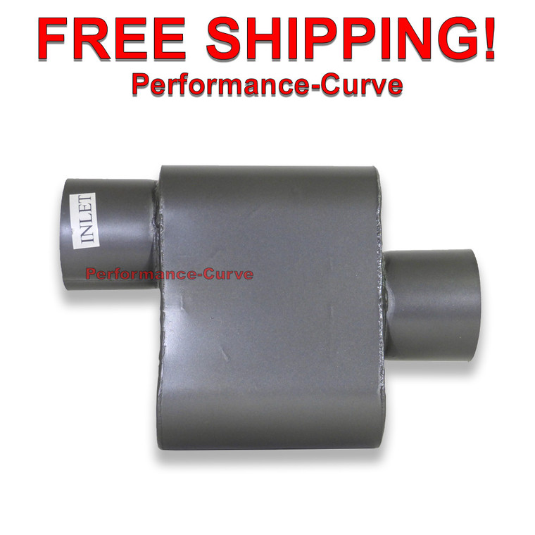 One Chamber Performance Race Muffler - 3.5" Offset / Center - Single Chamber 1