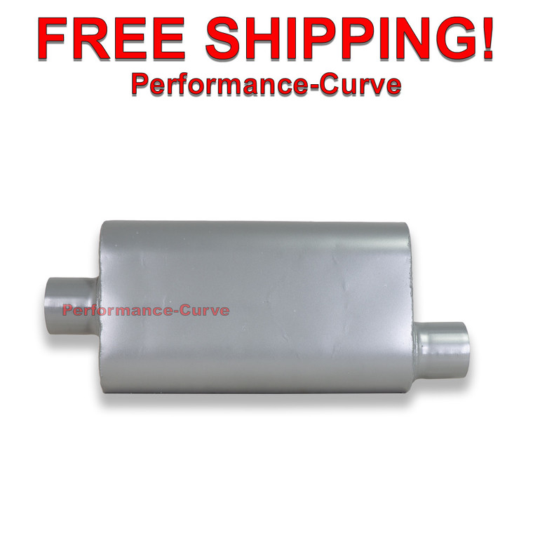 2 Chamber Performance Exhaust Muffler FULL BOAR 3" Center / Offset - FB3052