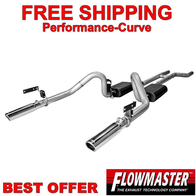 Flowmaster American Thunder Exhaust System fits 67-70 Ford Mustang V8 - 817281