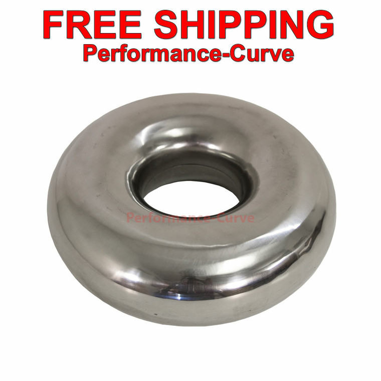 3" SS Mandrel Bend Donut Exhaust Pipe Tubing Stainless Steel - DT-100300