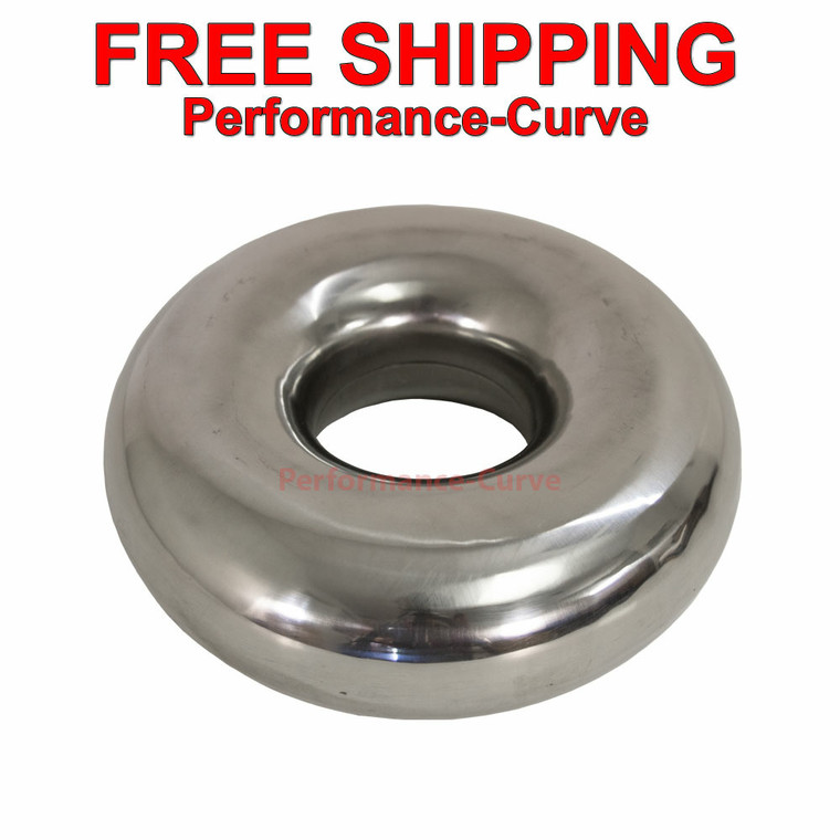 2.5" SS Mandrel Bend Donut Exhaust Pipe Tubing Stainless Steel - DT-100212