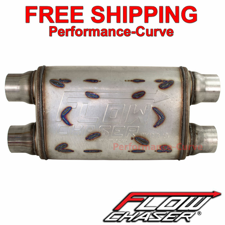 Flow Chaser Performance Exhaust Muffler SS Dual 2.5" \ Dual 2.5" - 925505