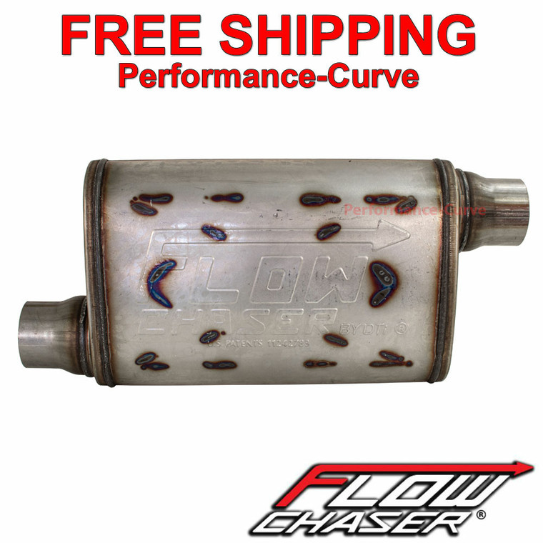 Flow Chaser Performance Exhaust Muffler SS 2.25" Offset \ 2.25" Offset - 92443