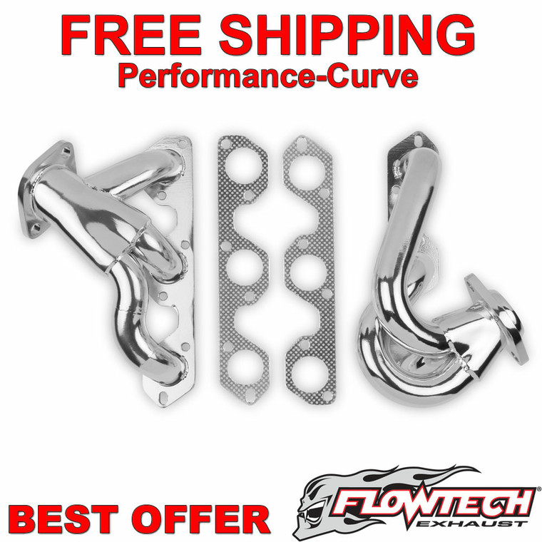 Flowtech 07-11 Jeep Wrangler JK 3.8L Shorty Header Ceramic - 92004-1FLT