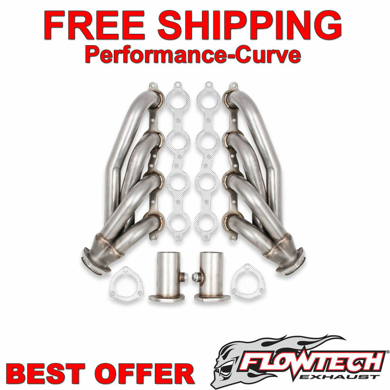 Flowtech Shorty LS Swap Headers Universal SS Natural Finish  - 11575FLT