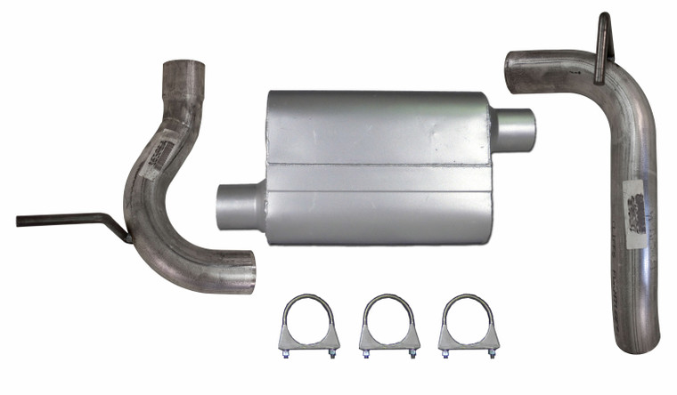 07 - 17 Jeep Wrangler JK Axle Back Exhaust System w/Flo Pro 2 Chamber Muffler