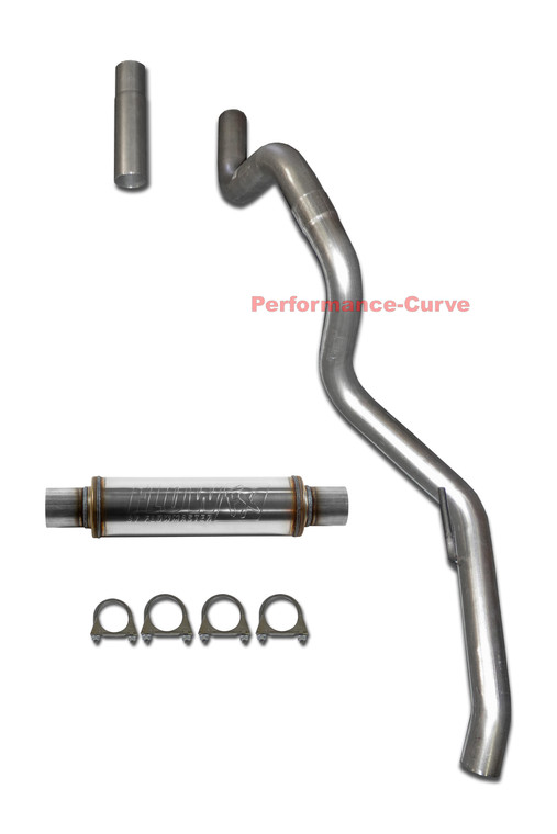 93 - 97 Jeep Grand Cherokee ZJ Exhaust System w/ 4" FlowFX Muffler