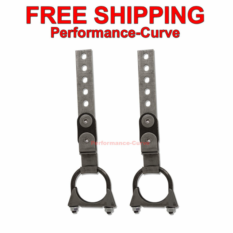 Pair of Universal 2.25" Exhaust Tailpipe Hangers 360 Hanger DIY Custom