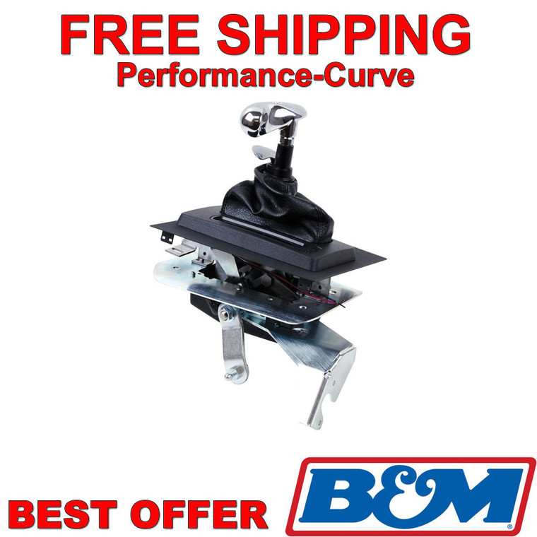 B&M Hammer Automatic Ratchet Console Shifter fits 87-93 Mustang - 81002