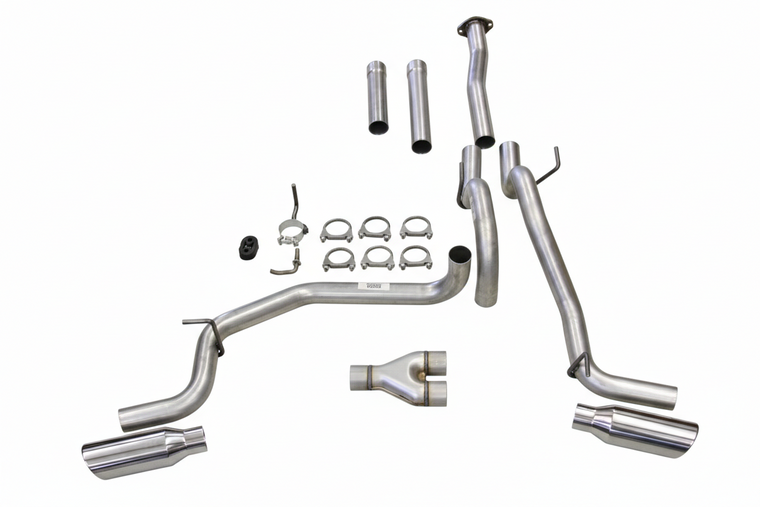 16-23 Toyota Tacoma 3.5 Catback Dual Exhaust w/Y Pipe Polished Tips