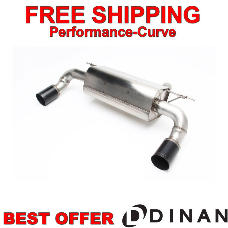 Dinan Axle-Back Exhaust System fits 14-16 BMW 435I - D660-0061-BLK