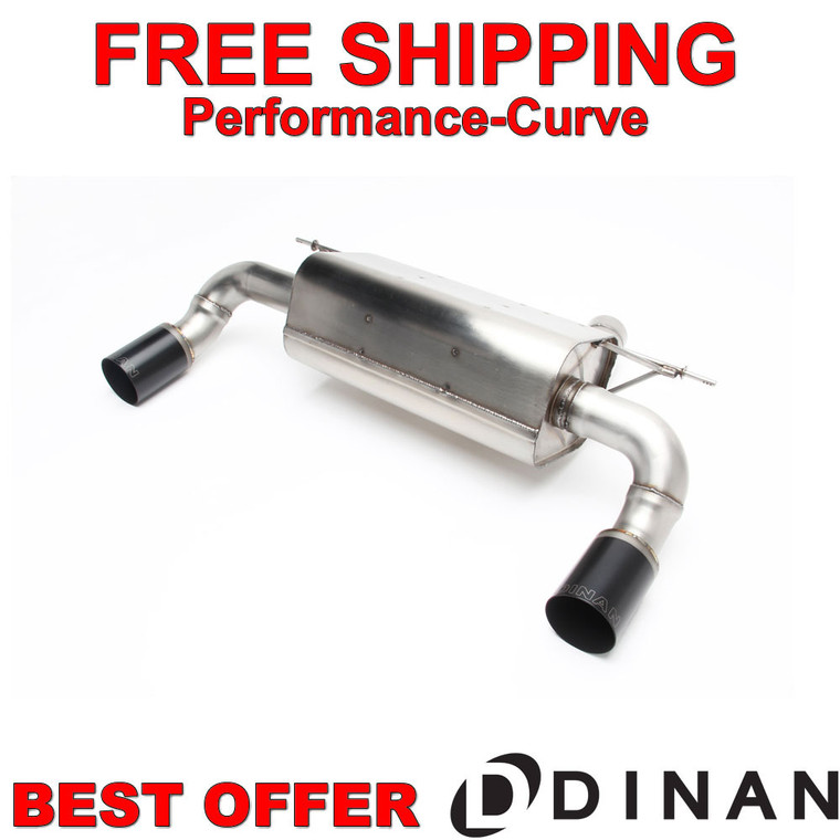 Dinan Axle-Back Exhaust System fits 14-16 BMW M235I - D660-0048-BLK