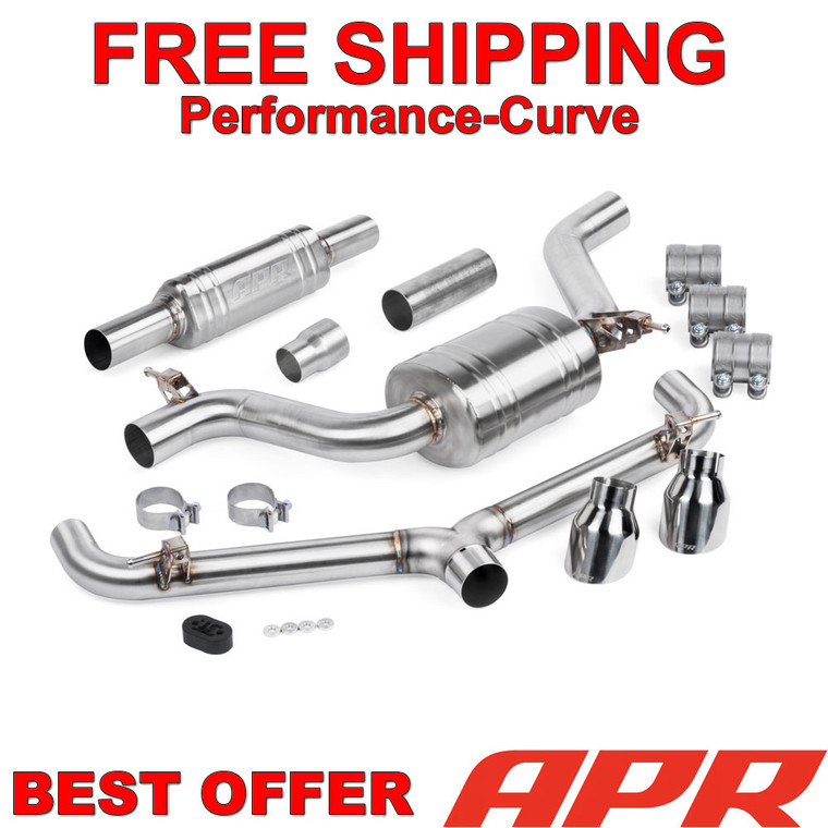 APR Exhaust System W/Front Muffler Fits 15-17 VW GTI MK7  - CBK0008