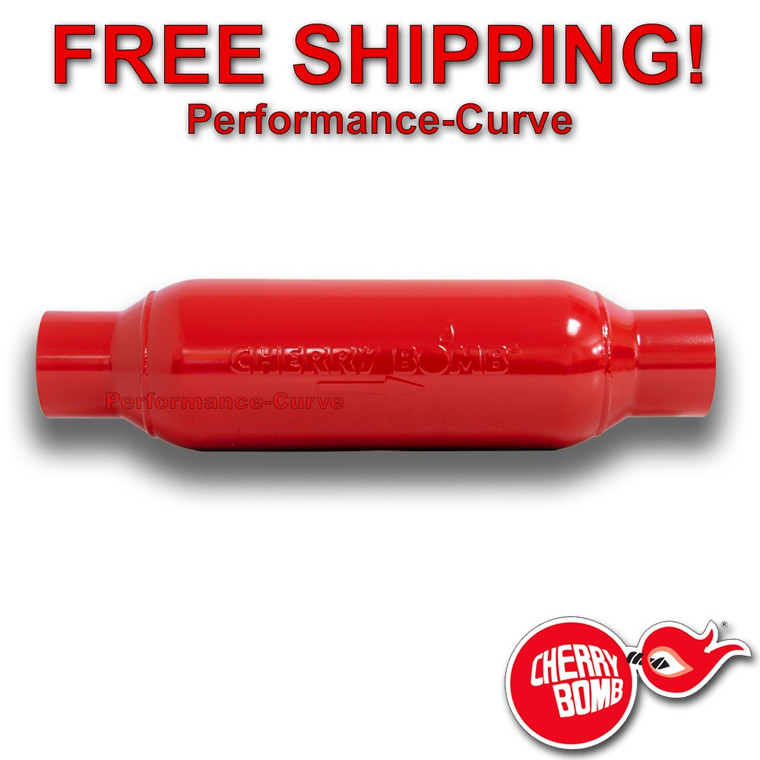 Cherry Bomb M-80 Two Chamber Muffler - 5" Round - 3" In / Out - M80300